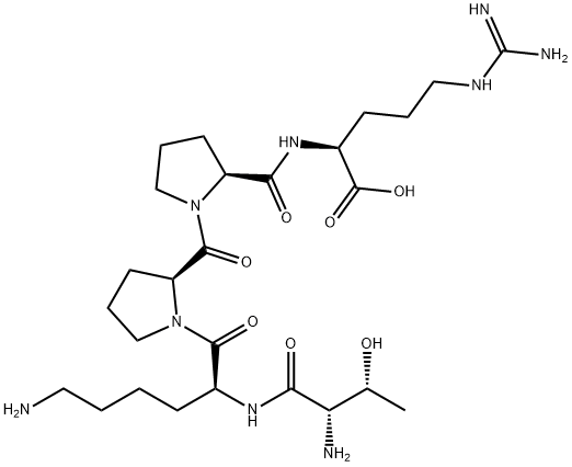 H-Thr-Lys-Pro-Pro-Arg-OH Structure