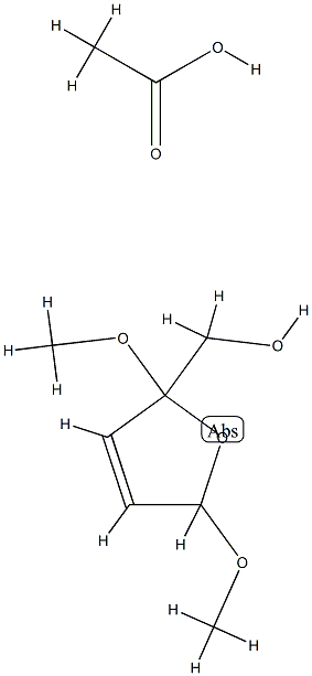 2,5-dimethoxy-2,5-dihydrofuran-2-yl)methyl acetate Structure