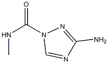 1H-1,2,4-Triazole-1-carboxamide,3-amino-N-methyl-(9CI) 구조식 이미지