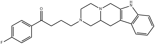 (±)-1-(4-fluorophenyl)-4-(3,4,6,7,12,12a-hexahydropyrazino[1',2':1,6]pyrido[3,4-b]indol-2(1H)-yl)butan-1-one Structure