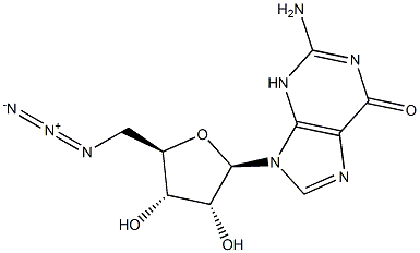 5'-Azido-5'-deoxyguanosine 구조식 이미지