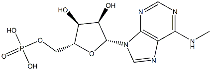 5'-Adenylic acid, N-methyl- 구조식 이미지