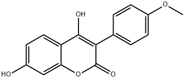 4,7-dihydroxy-3-(4-methoxyphenyl)-2H-chromen-2-one Structure