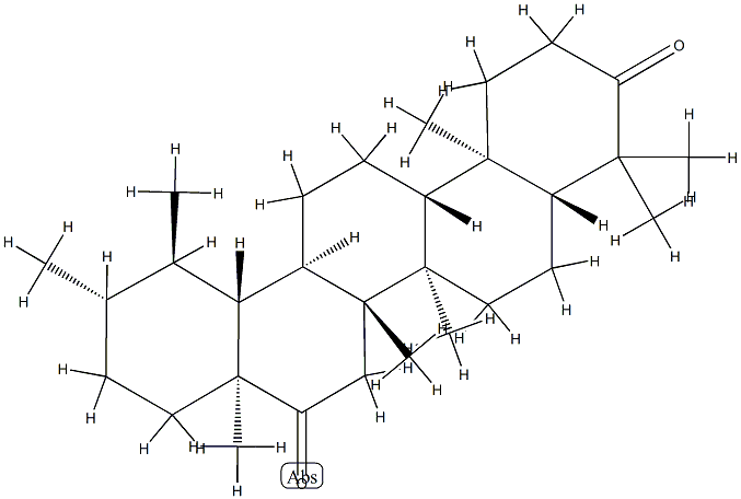 (18α,19α,20β)-Ursane-3,16-dione 구조식 이미지