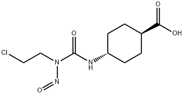 4β-[3-(2-Chloroethyl)-3-nitrosoureido]-1α-cyclohexanecarboxylic acid Structure