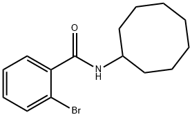 2-bromo-N-cyclooctylbenzamide Structure