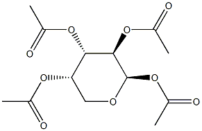 β-L-Arabinopyranose테트라아세테이트 구조식 이미지