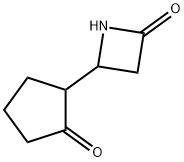 2-아제티디논,4-(2-옥소시클로펜틸)-(9Cl) 구조식 이미지