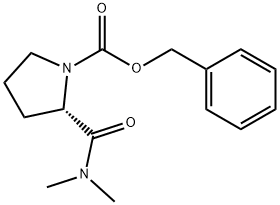 (S)-N-CARBOBENZOXYL-N,N-DIMETHYL-L-PROLINAMIDE Structure