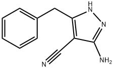 5-아미노-3-벤질-1H-피라졸-4-카보니트릴 구조식 이미지