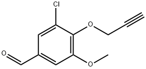 3-chloro-5-methoxy-4-(prop-2-yn-1-yloxy)benzaldehyde Structure