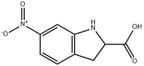 1H-Indole-2-carboxylicacid,2,3-dihydro-6-nitro-(9CI) Structure