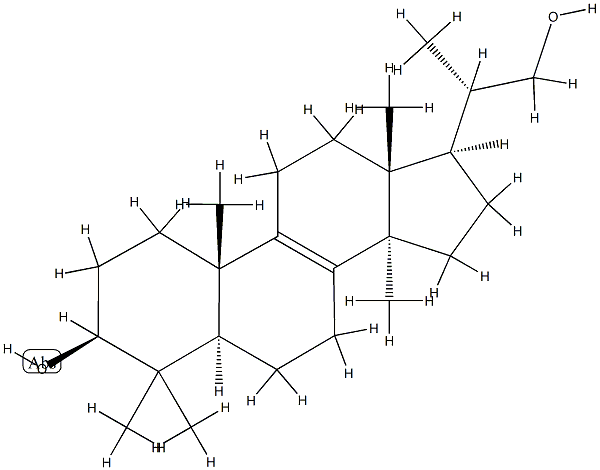 23,24,25,26,27-Pentanor-5α-lanosta-8-ene-3β,22-diol 구조식 이미지