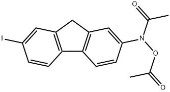 N-아세톡시-N-2-아세틸아미노-7-요오도플루오렌 구조식 이미지