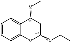 2H-1-Benzopyran,2-ethoxy-3,4-dihydro-4-methoxy-,(2R,4R)-rel-(9CI) 구조식 이미지