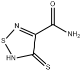 1,2,5-Thiadiazole-3-carboxamide,4,5-dihydro-4-thioxo-(9CI) 구조식 이미지