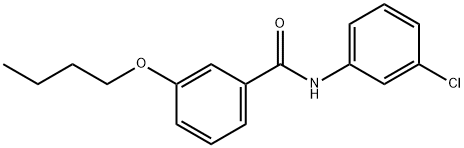 3-butoxy-N-(3-chlorophenyl)benzamide Structure