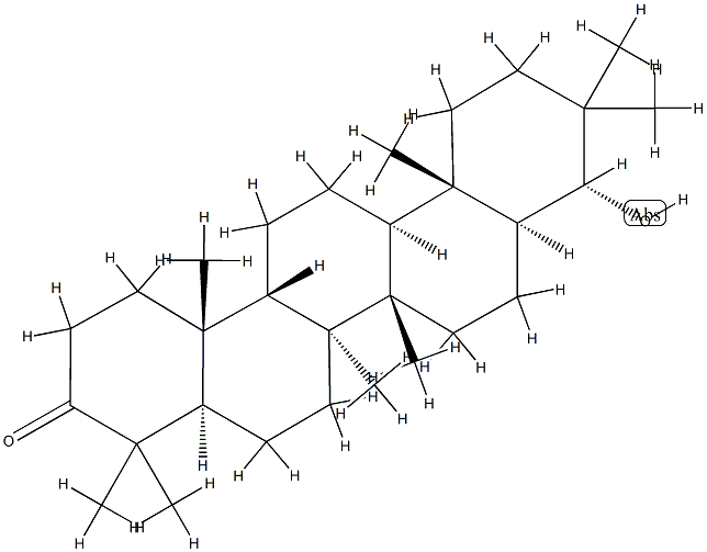 (8α,9β,13α,14β,17α,18β)-22α-Hydroxy-21,21-dimethyl-29,30-dinorgammaceran-3-one Structure