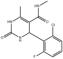 5-Pyrimidinecarboxamide,4-(2-chloro-6-fluorophenyl)-1,2,3,4-tetrahydro-N,6-dimethyl-2-oxo-(9CI) Structure