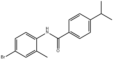 N-(4-bromo-2-methylphenyl)-4-(propan-2-yl)benzamide 구조식 이미지