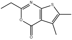 4H-Thieno[2,3-d][1,3]oxazin-4-one,2-ethyl-5,6-dimethyl-(9CI) 구조식 이미지