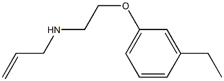 2-Propen-1-amine,N-[2-(3-ethylphenoxy)ethyl]-(9CI) 구조식 이미지