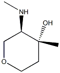 D-threo-Pentitol, 1,5-anhydro-2,4-dideoxy-3-C-methyl-2-(methylamino)- (9CI) Structure