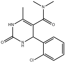 5-Pyrimidinecarboxamide,4-(2-chlorophenyl)-1,2,3,4-tetrahydro-N,N,6-trimethyl-2-oxo-(9CI) 구조식 이미지