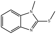 1H-Benzimidazole,1-methyl-2-(methylthio)-(8CI,9CI) 구조식 이미지