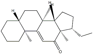 5α-임신-9(11)-엔-12-원 구조식 이미지