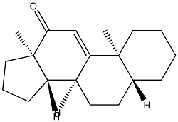 5α-안드로스트-9(11)-엔-12-원 구조식 이미지