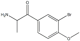 Propiophenone,  2-amino-3-bromo-4-methoxy-  (7CI,8CI) 구조식 이미지