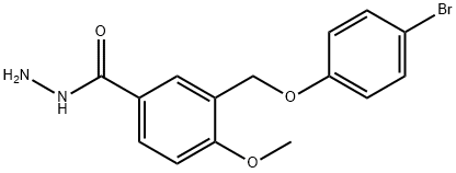 3-[(4-bromophenoxy)methyl]-4-methoxybenzohydrazide 구조식 이미지