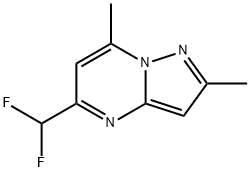 5-(difluoromethyl)-2,7-dimethylpyrazolo[1,5-a]pyrimidine Structure