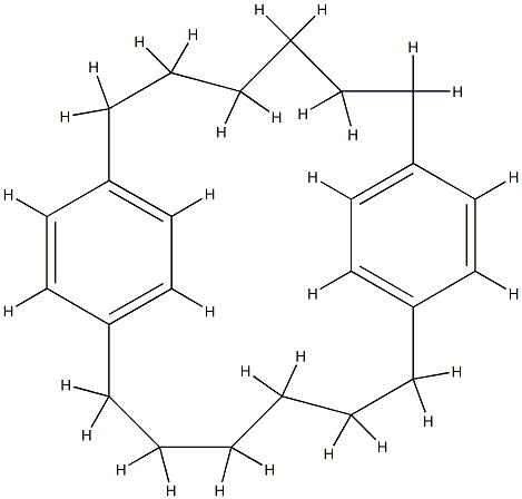 트리시클로[16.2.2.28,11]테트라코사-8,10,18,20(1),21,23-헥사엔 구조식 이미지
