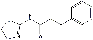 N-(4,5-dihydro-1,3-thiazol-2-yl)-3-phenylpropanamide 구조식 이미지