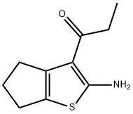 1-Propanone,1-(2-amino-5,6-dihydro-4H-cyclopenta[b]thien-3-yl)-(9CI) 구조식 이미지