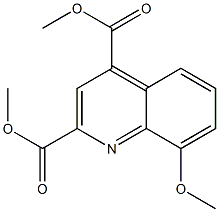 dimethyl 8-methoxyquinoline-2,4-dicarboxylate Structure