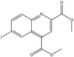 dimethyl 6-iodoquinoline-2,4-dicarboxylate Structure