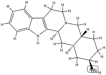 1,2,3,4,4aα,5,7,8,13,13bβ,14,14aβ-Dodecahydrobenzo[g]indolo[2,3-a]quinolizine-2α-ol 구조식 이미지