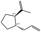 Cyclopentane, 1-(1-methylethenyl)-2-(2-propenyl)-, (1R,2S)-rel- (9CI) 구조식 이미지