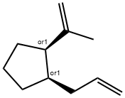 Cyclopentane, 1-(1-methylethenyl)-2-(2-propenyl)-, (1R,2R)-rel- (9CI) 구조식 이미지