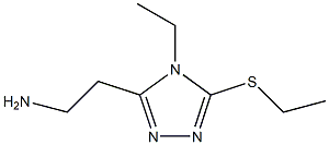 4H-1,2,4-Triazole-3-ethanamine,4-ethyl-5-(ethylthio)-(9CI) 구조식 이미지