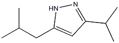 1H-Pyrazole,3-(1-methylethyl)-5-(2-methylpropyl)-(9CI) 구조식 이미지