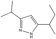 1H-Pyrazole,3-(1-methylethyl)-5-(1-methylpropyl)-(9CI) Structure