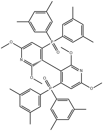 (R)-4,4'-Bis(di-3,5-xylylphosphinoyl)-2,2',6,6'-tetraMethoxy-3,3'-bipyridine 구조식 이미지