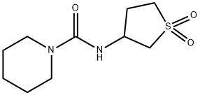 1-피페리딘카르복사미드,N-(테트라히드로-1,1-디옥시도-3-티에닐)-(9CI) 구조식 이미지