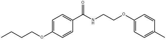 4-butoxy-N-[2-(4-methylphenoxy)ethyl]benzamide Structure