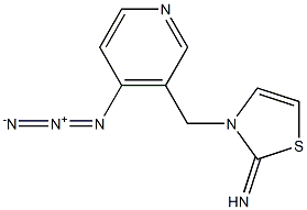 2(3H)-Thiazolimine,  3-[(4-azido-3-pyridinyl)methyl]- Structure