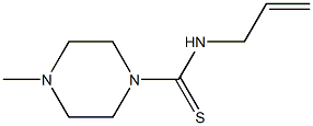 1-피페라진카르보티오아미드,4-메틸-N-2-프로페닐-(9CI) 구조식 이미지